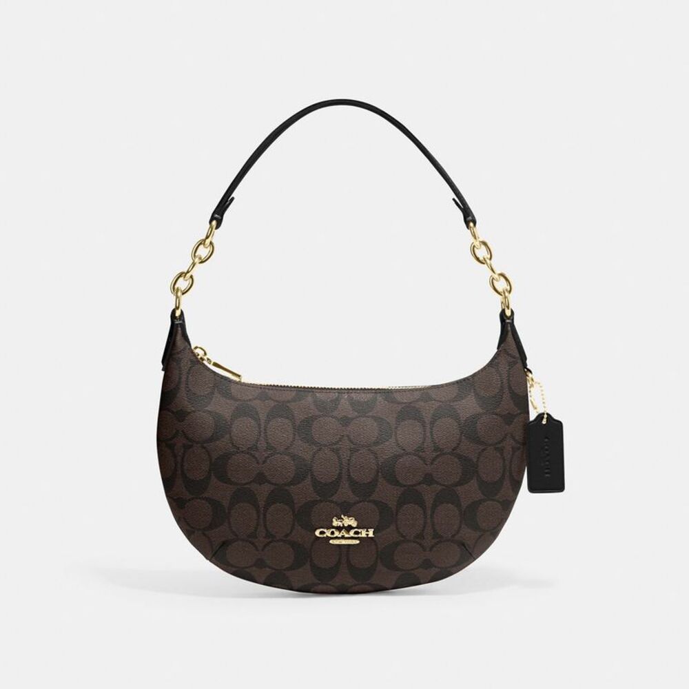 NWT Coach Outlet Payton Hobo Bag In Signature Canvas - Picture 1 of 5